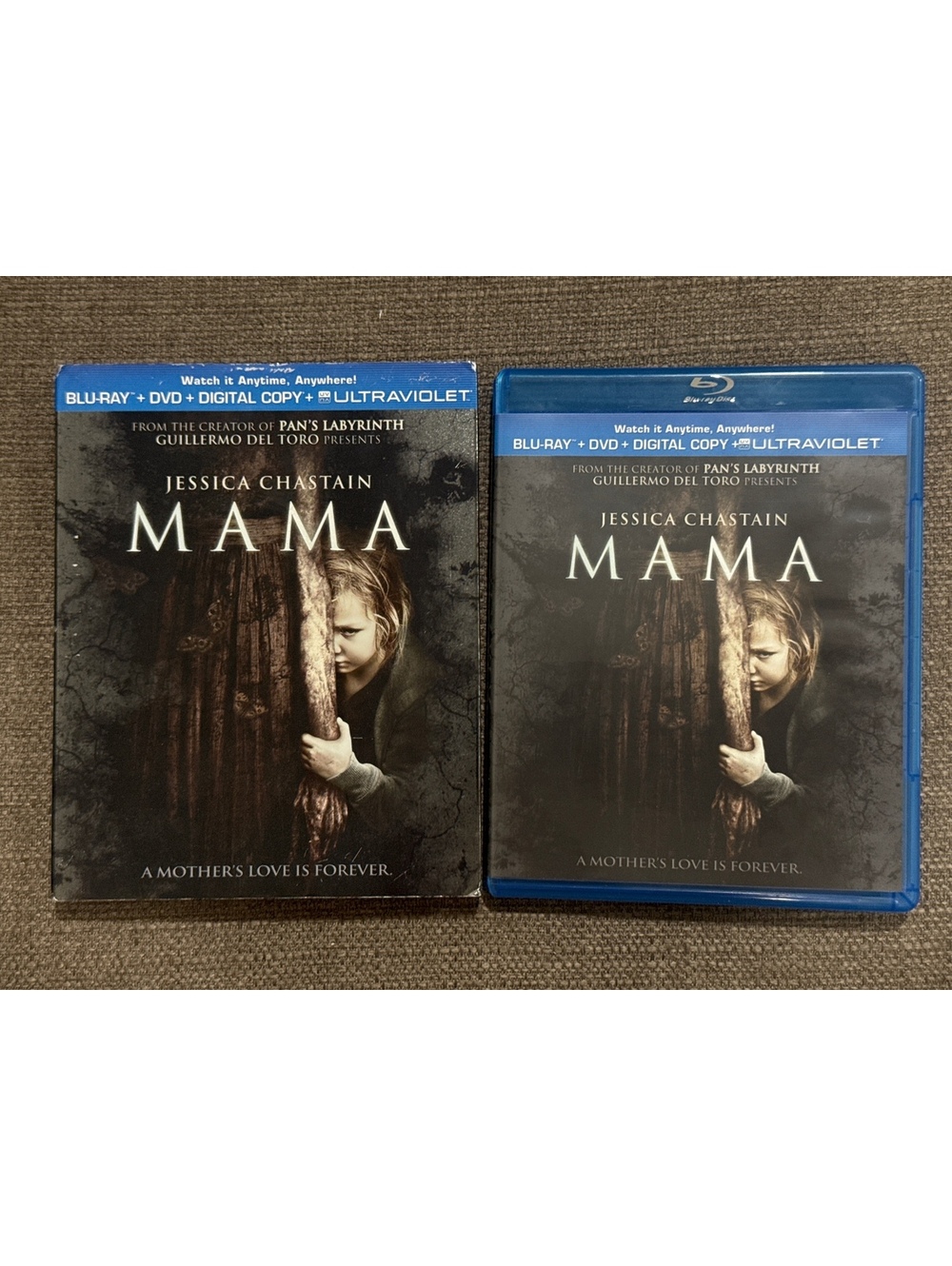 Mama Blu-ray + DVD, 2013, 2-Disc Set, NO Digital Copy  UltraViolet HORROR Movie